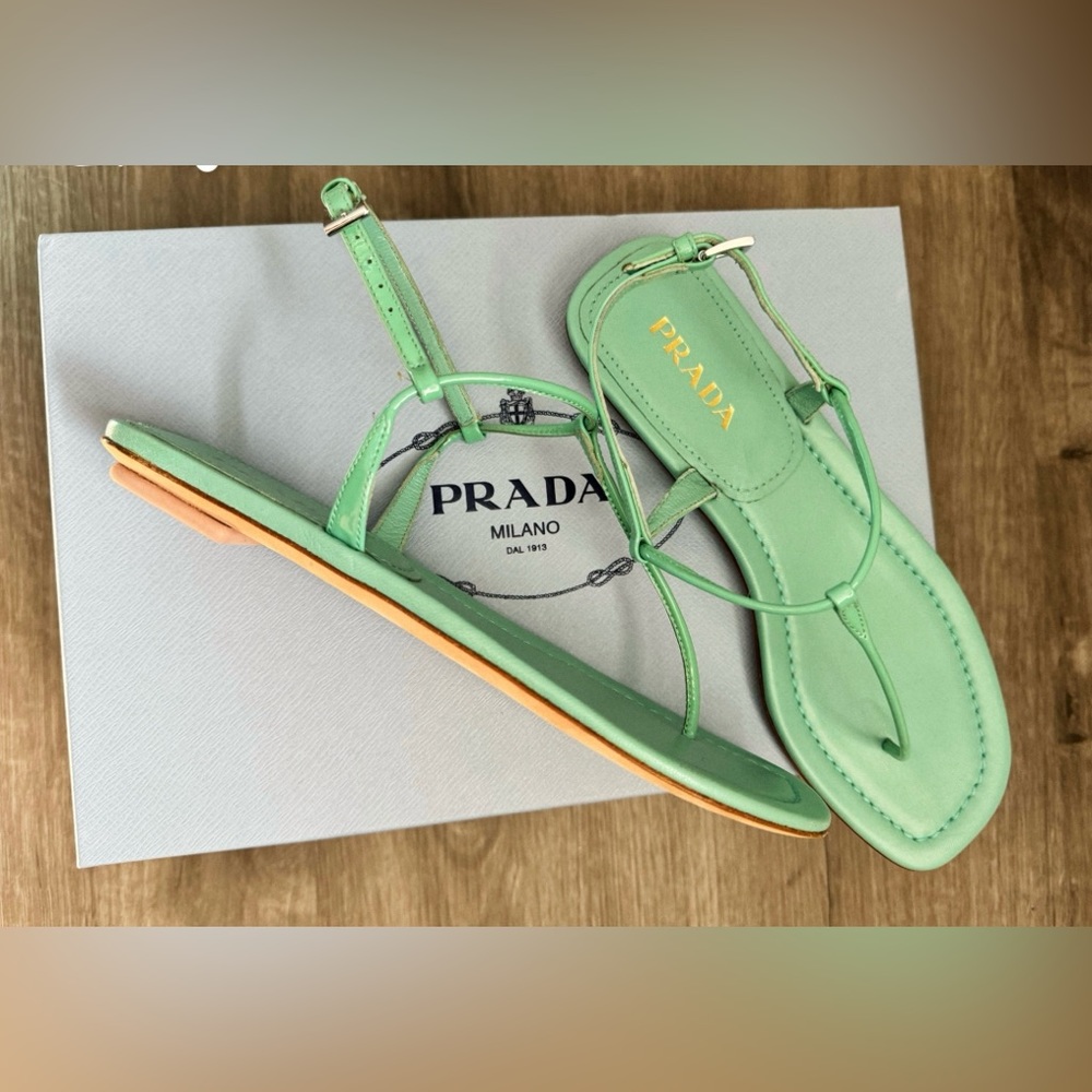 PRADA flat sandals T-strap
